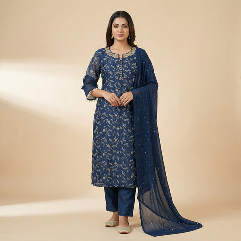 Straight Suit - Midnight Blue