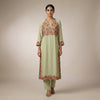 Straight fit kurti, straight fit pants Suit - Pale Green