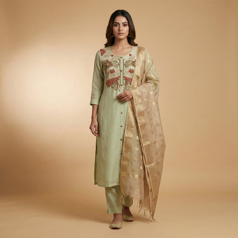Straight Suit - Pastel Green