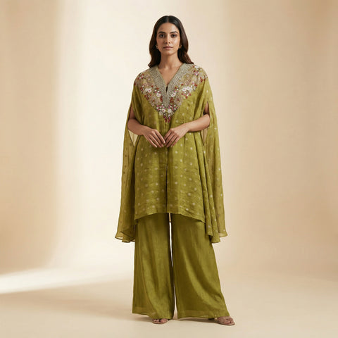 Straight Suit - Olive Green