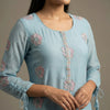 Straight Suit - Light Turquoise Blue