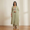 A-line Suit - Light Olive Green