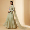 A-line Suit - Light Olive Green