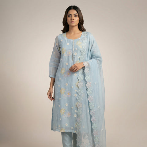 Straight fit Suit - Dusty Turquoise