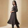 A-line Suit - Charcoal Grey