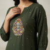 A-line Suit - Olive Green