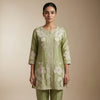 A-line Suit - Olive Green
