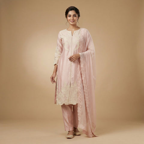 A-line Suit - Rosewater Pink