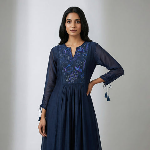 A-line Suit - Deep Sapphire