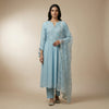 A-line Suit - Sky Blue