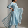 A-line Suit - Sky Blue