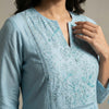 A-line Suit - Sky Blue