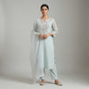 Straight fit kurta with straight pants Suit - Soft Turquoise