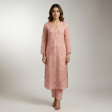 Straight Suit - Soft Peach