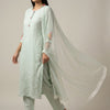 Straight cut kurta with straight pants Suit - Pastel Green