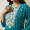 Straight fit kurta with tailored pants Suit - Olive Green