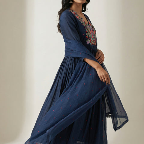 A-line Suit - Midnight Blue