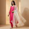 Straight fit kurta with straight pants Suit - Fuchsia Pink