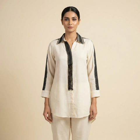 Relaxed fit Suit - Ivory White