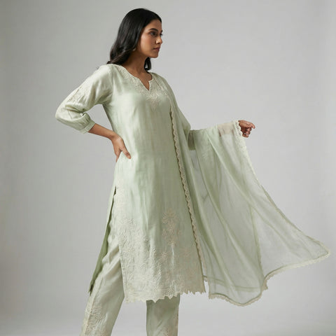A-line Suit - Seafoam Green