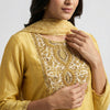 Straight fit Suit - Golden Yellow