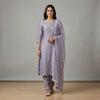 Straight fit kurta with slim fit pants Suit - Lavender Mist