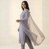 Straight fit kurta with slim fit pants Suit - Lavender Mist