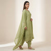 Straight fit kurta with slim fit pants Suit - Olive Green
