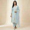 Straight Suit - Light Turquoise Blue