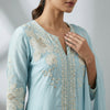 Straight Suit - Light Turquoise Blue