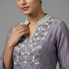 Straight Suit - Grayish Lavender