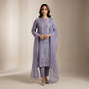 Straight fit kurta with tailored pants Suit - Dusty Lavender