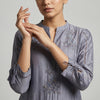 Straight fit kurta with tailored pants Suit - Dusty Lavender