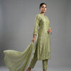 Straight fit kurta with tailored pants Suit - Sage Green