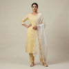 Straight fit kurta with straight pants Suit - Soft Yellow