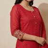 Straight fit Suit - Crimson Red