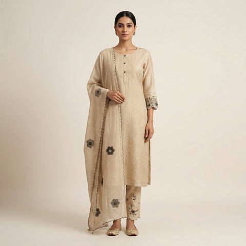 Straight fit Suit - Soft Beige