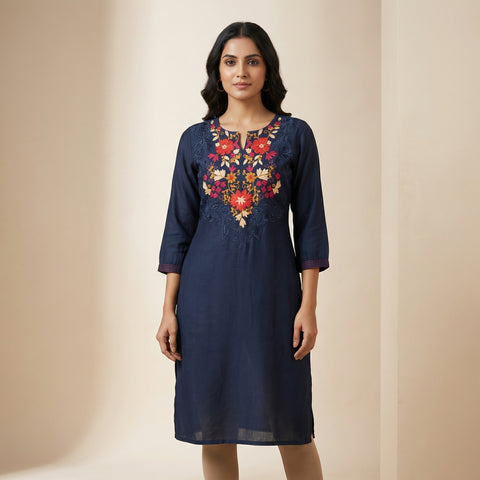 A-line Suit - Midnight Blue