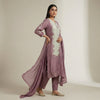 Straight fit kurta with straight pants. Suit - Dusty Mauve