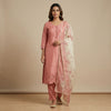 Straight fit kurti with straight pants Suit - Dusty Rose