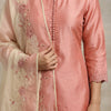 Straight fit kurti with straight pants Suit - Dusty Rose