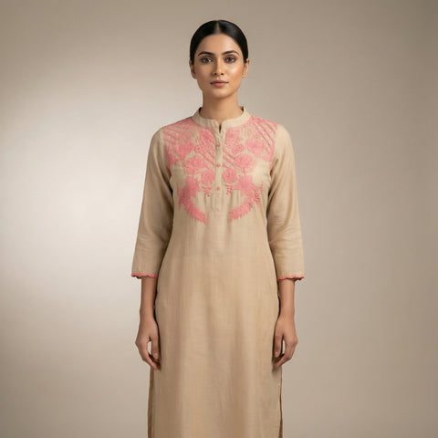A-line Suit - Light Beige