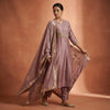 Straight kurta with slim pants Suit - Dusty Mauve