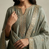 Straight kurta with slim pants Suit - Sage Green