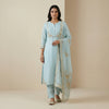 Straight Suit - Soft Turquoise Blue