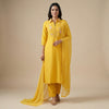 Straight fit with relaxed pants Suit - Golden Yellow