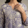 Straight A-line Suit - Lavender Purple