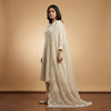 Straight fit kurta with straight pants Suit - Classic Ivory