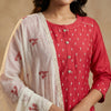 A-line with straight pants Suit - Fuchsia Pink