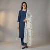 A-line with straight pants Suit - Midnight Blue
